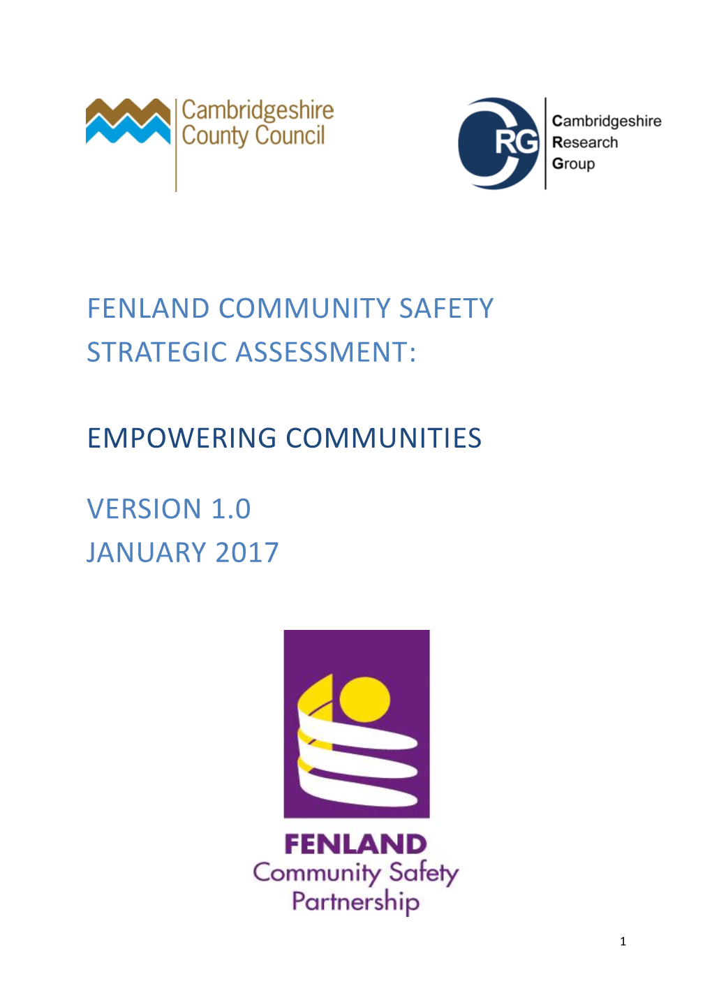 Fenland Community Safety Strategic Assessment