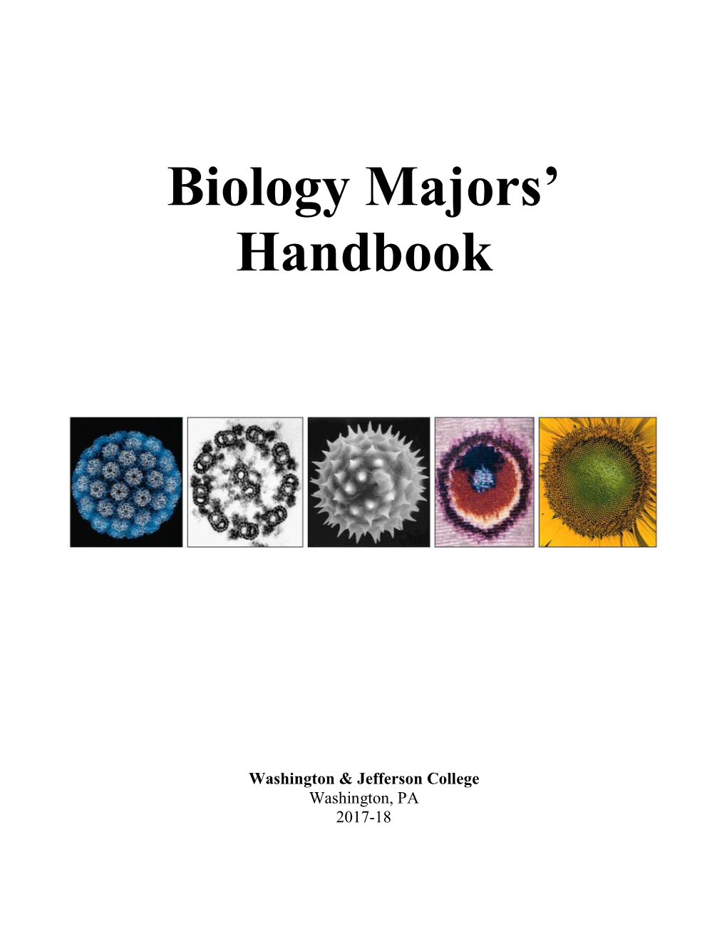 Biology Majors' Handbook
