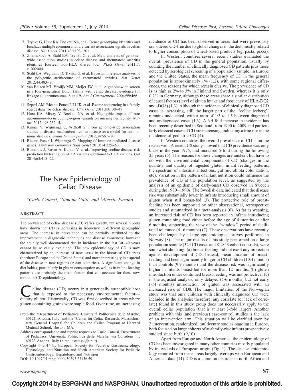 The New Epidemiology of Celiac Disease DocsLib