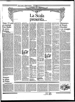 La Scala Presenta