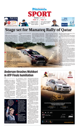 Stage Set for Manateq Rally of Qatar