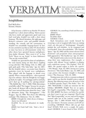 Vol. XXVIII No. 2 Spring 2003 PDF File