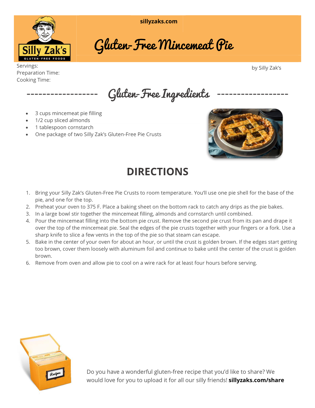 Gluten-Free Mincemeat Pie