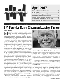 BJA Founder Barry Glassman Leaving B'more