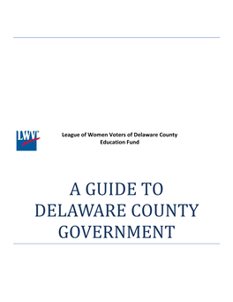 A Guide to Delaware County Government
