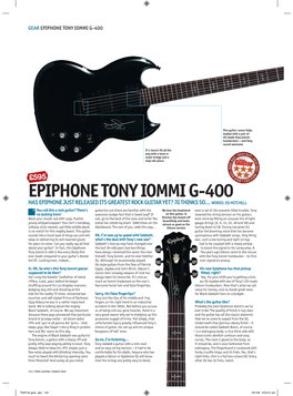 Epiphone Tony Iommi G-400