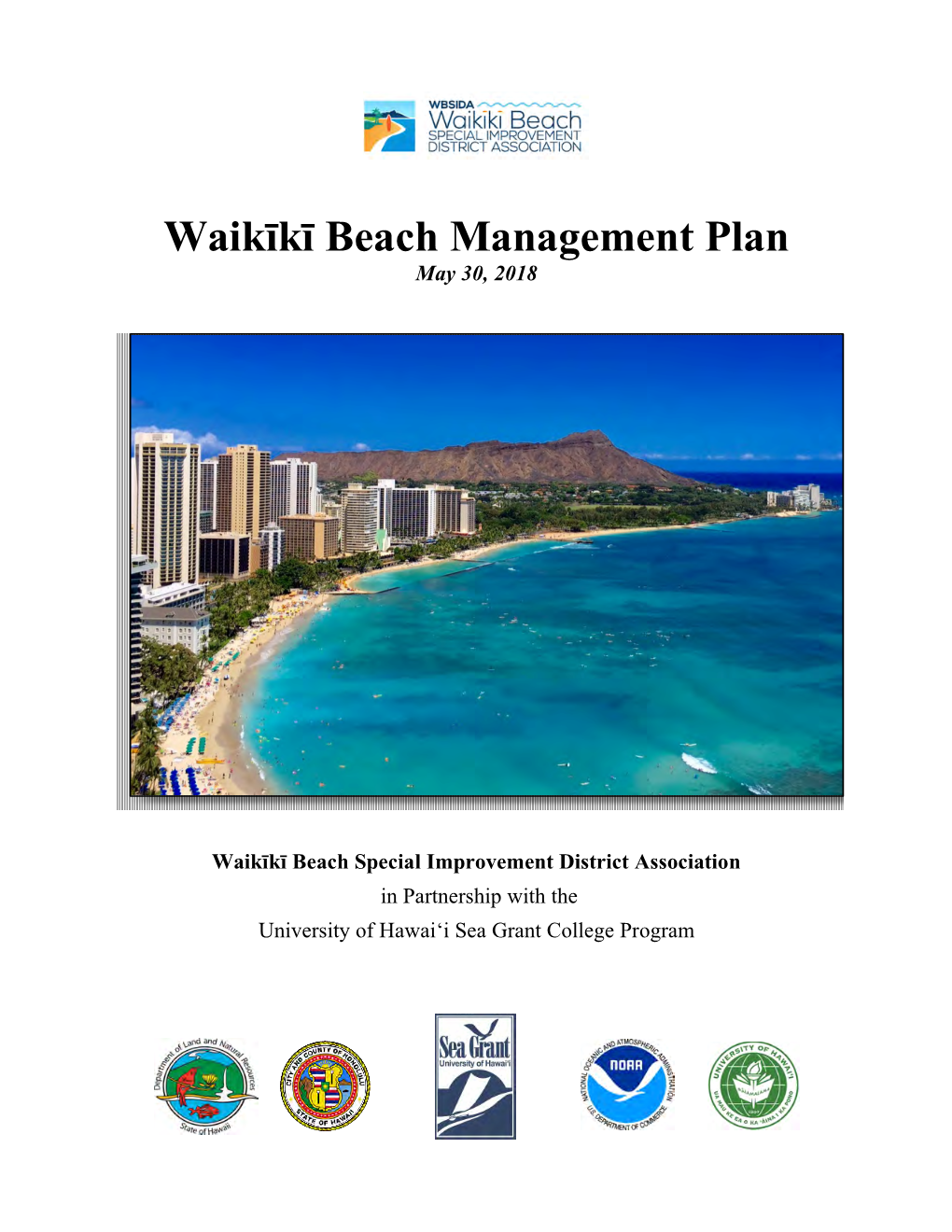 Waikīkī Beach Management Plan May 30, 2018