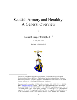 Scottish Armory and Heraldry: a General Overview