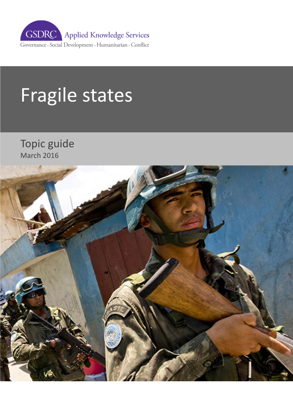 GSDRC Fragile States Topic Guide