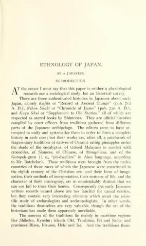Ethnology of Japan