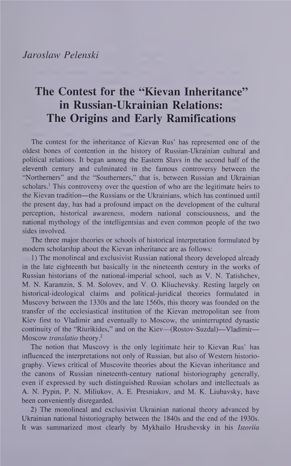 Ukraine and Russia in Their Historical Encounter