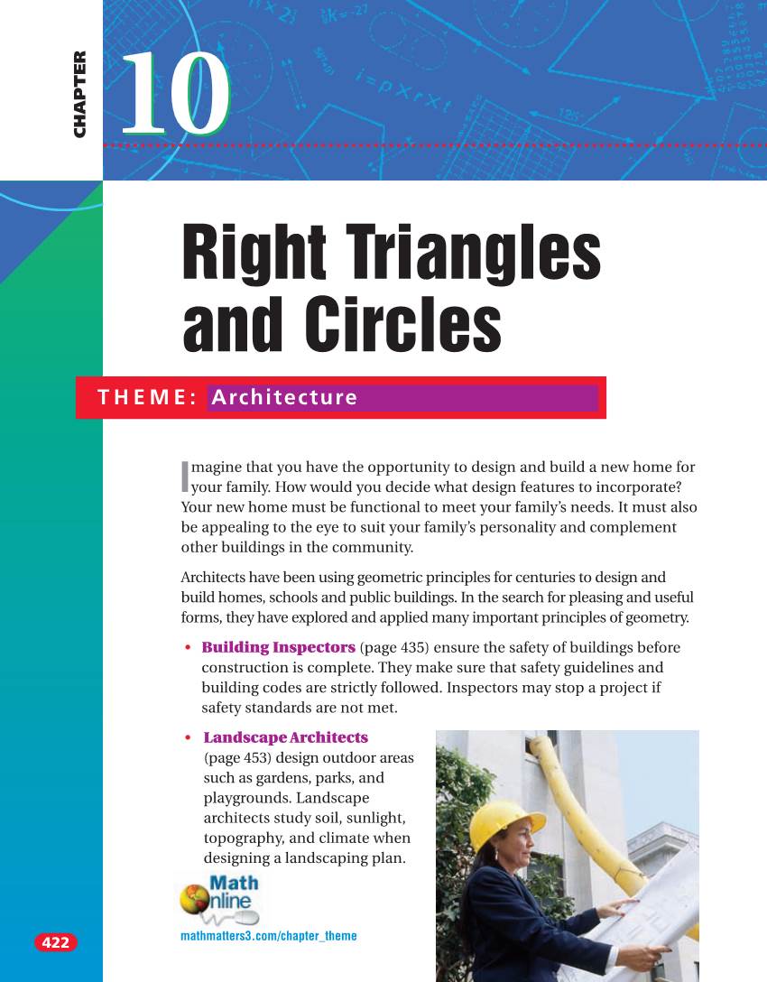 Chapter 10: Right Triangles and Circles