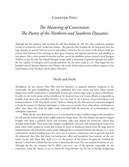 E Maturing of Convention: E Poetry of the Northern and Southern