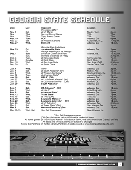 Georgia State Basketball