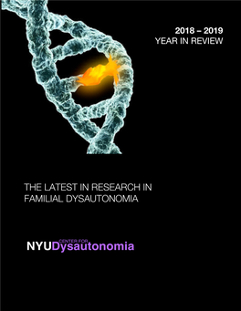 The Latest in Research in Familial Dysautonomia
