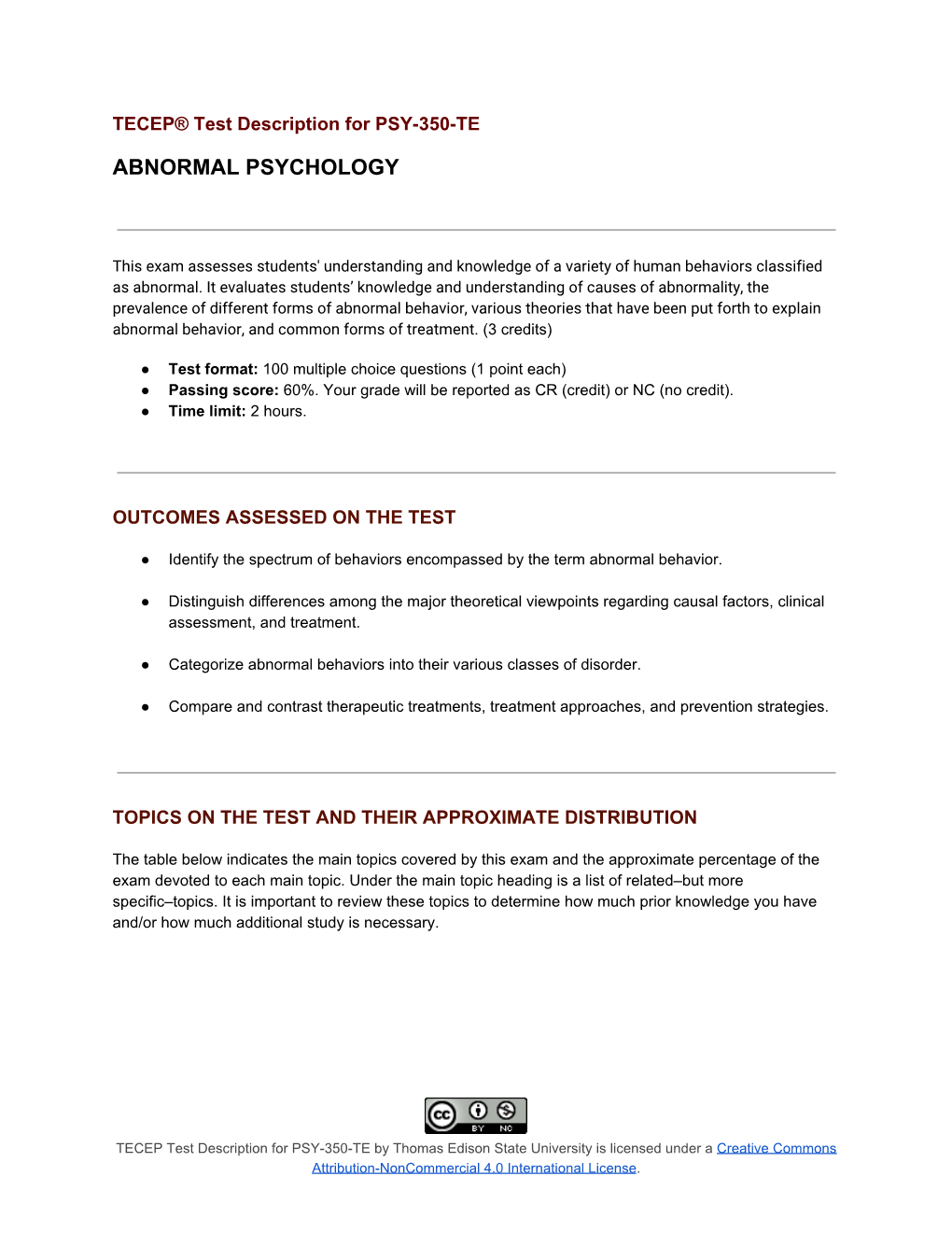 Abnormal Psychology