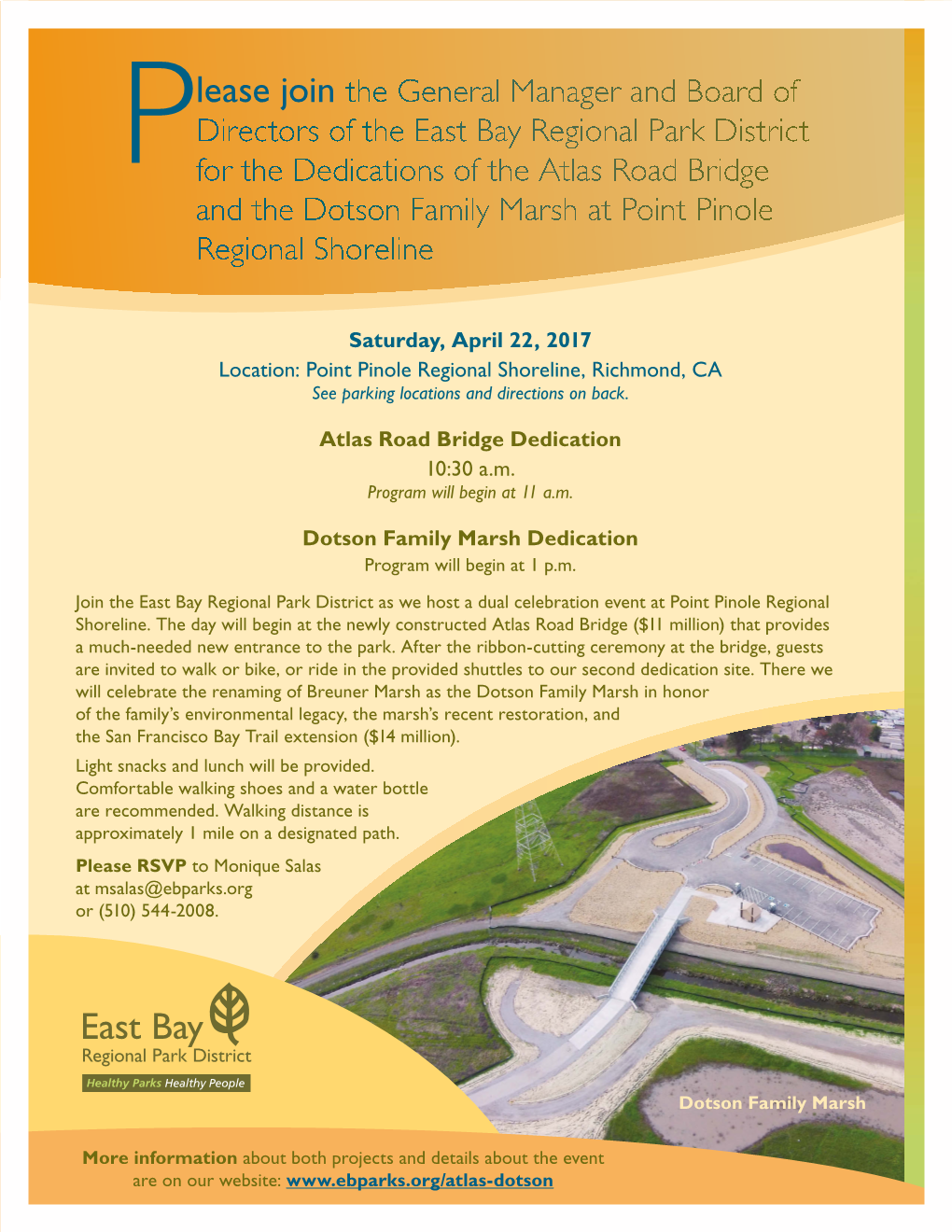 Please Join the General Manager and Board of Directors of the East Bay