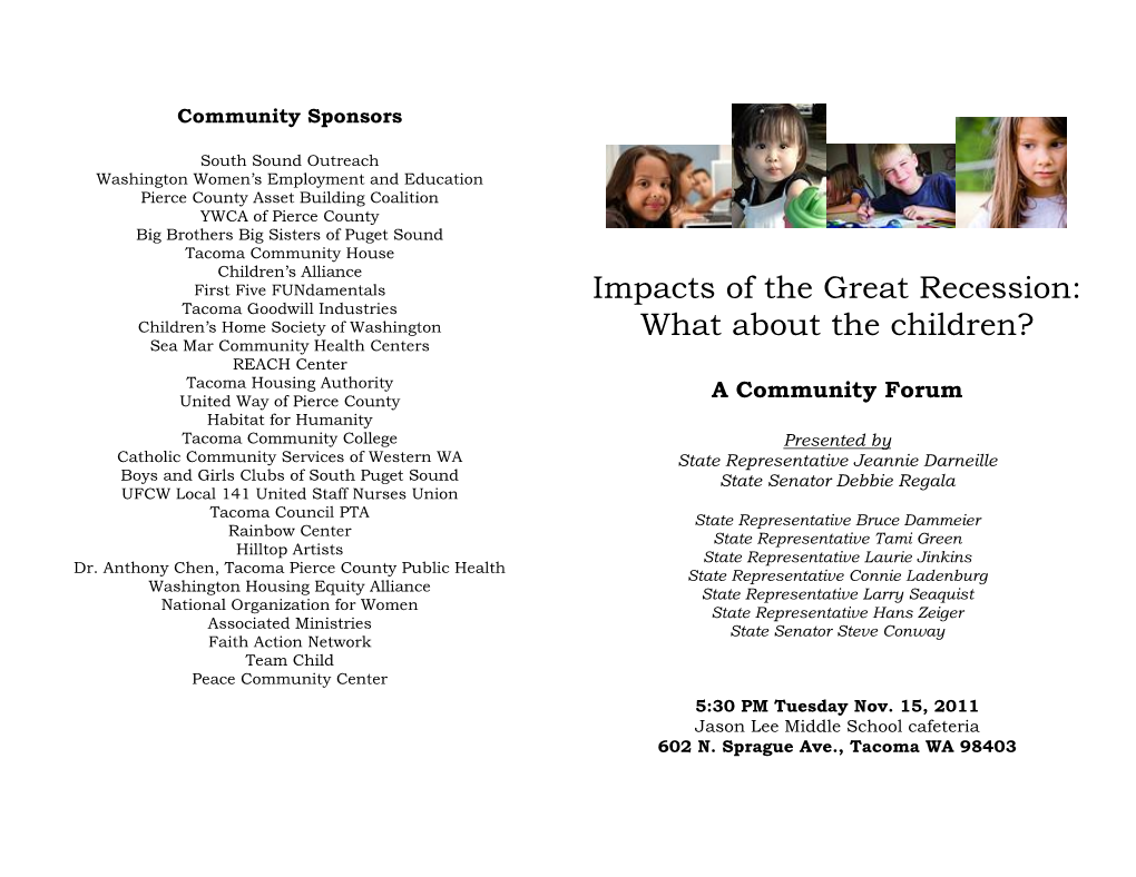 Impacts of the Great Recession: What About the Children?