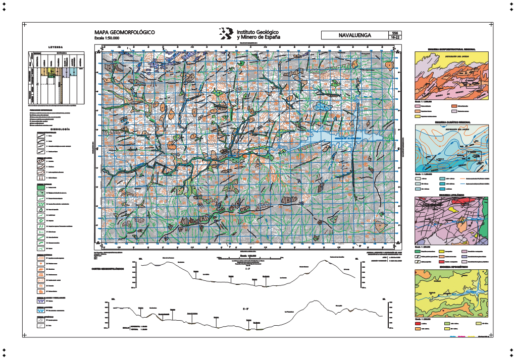 NAVALUENGA Escala 1:50.000 Y Minero De Espaæa 16-22