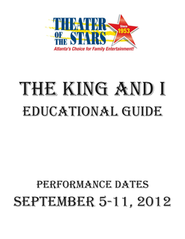 THE KING and I Educational Guide