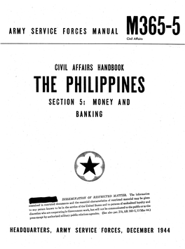 The Philippines Section 5: Money and Banking
