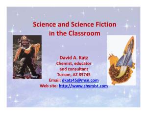 Science and Science Fiction in the Classroom
