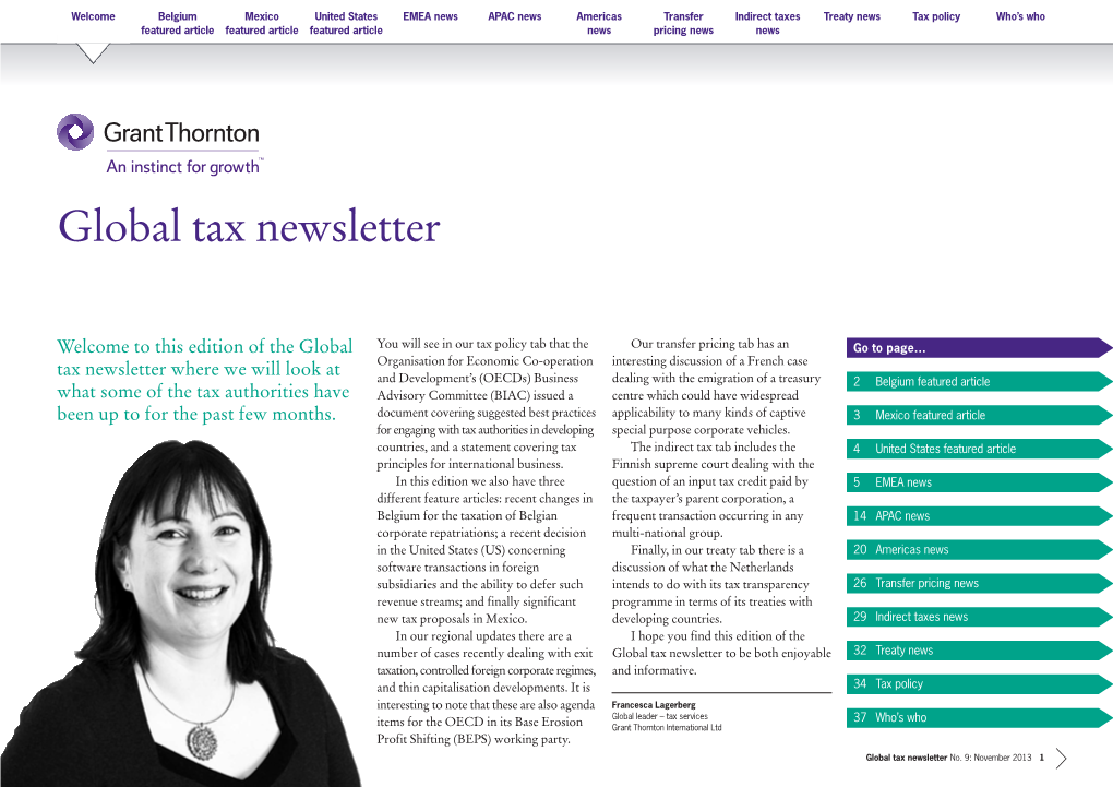 Global Tax Newsletter