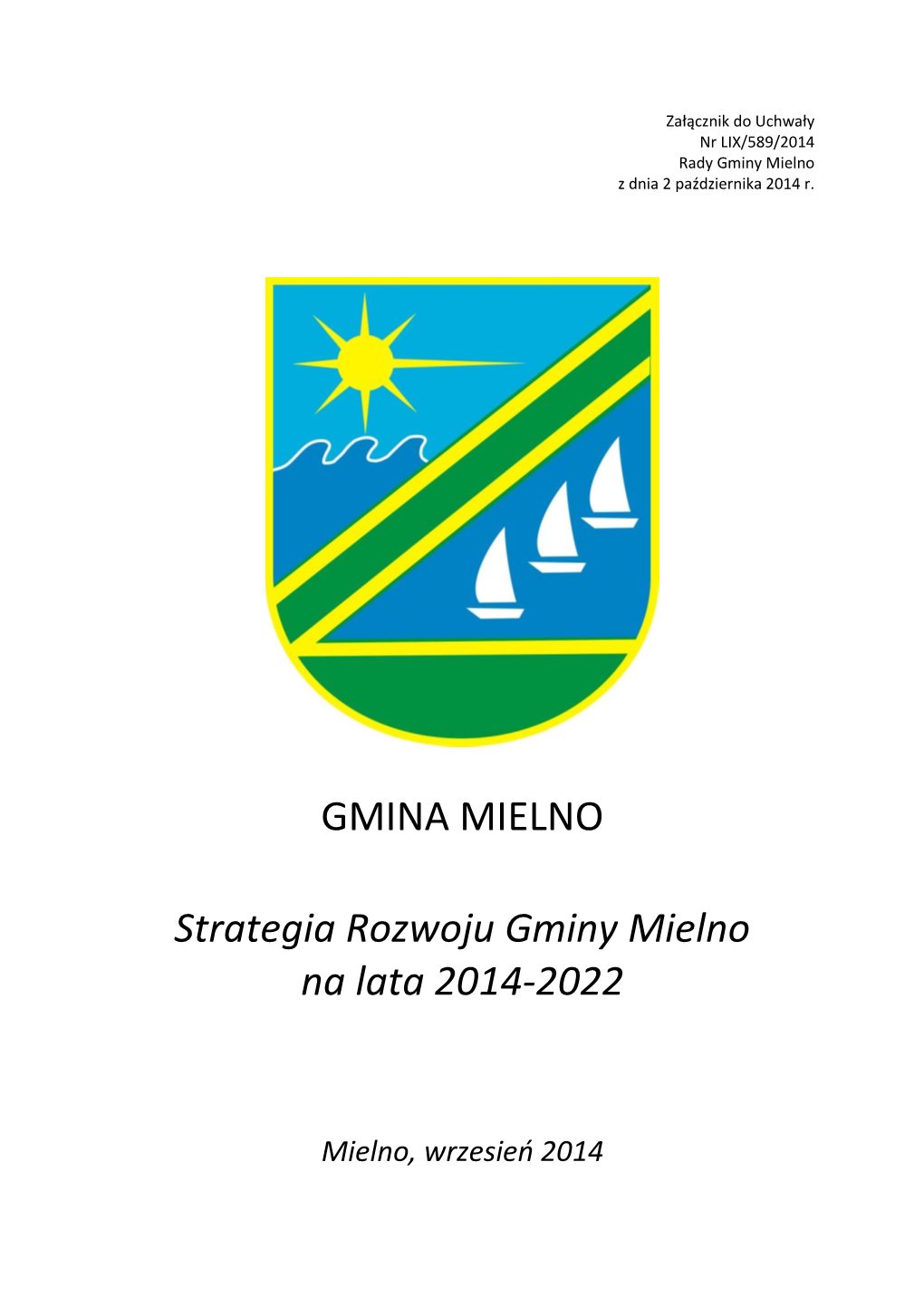 Strategia Rozwoju Gminy Mielno Na Lata 2014-2022