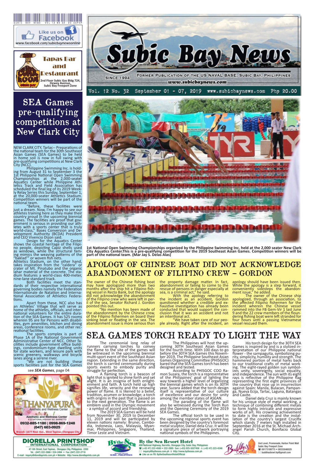 Subic Bay News Vol 12 No 32 20.00Php