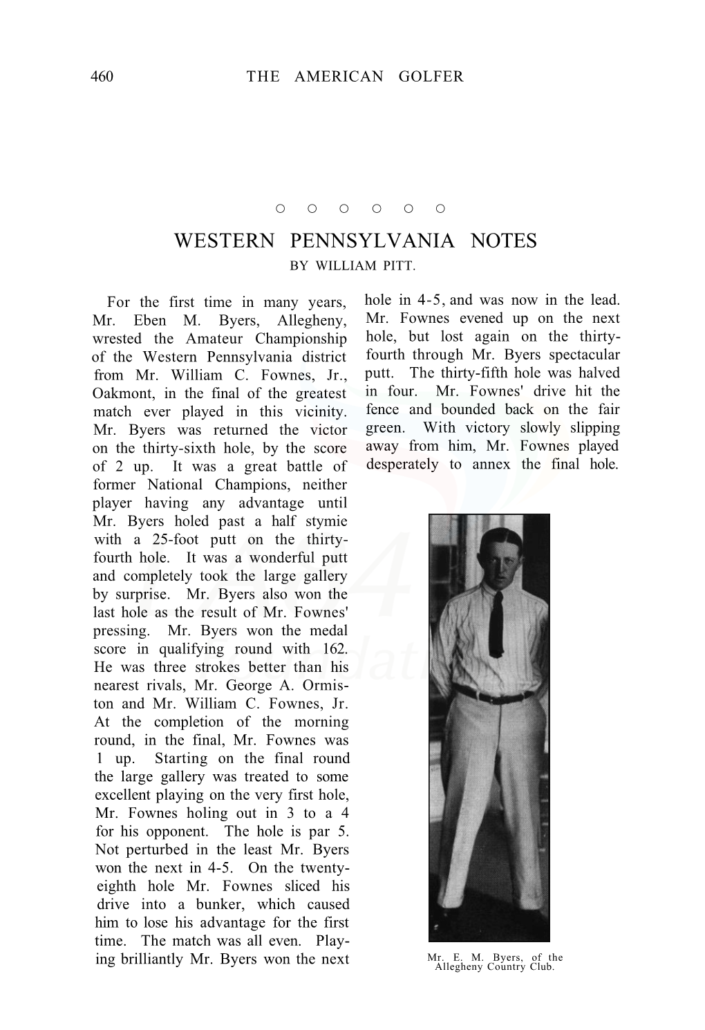 Western Pennsylvania Notes by William Pitt