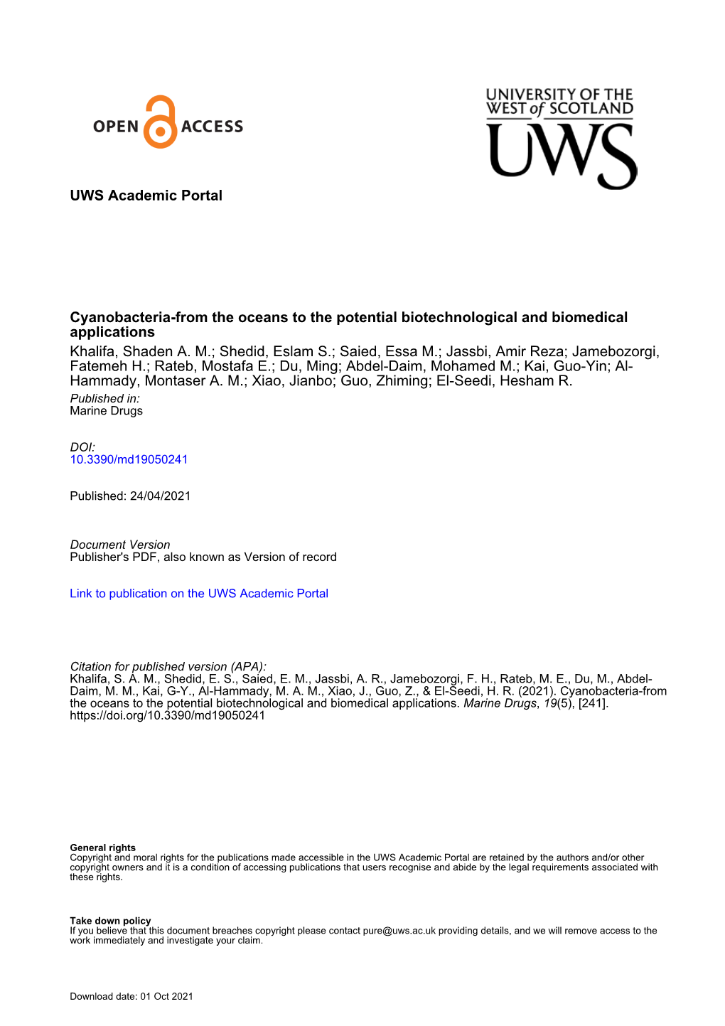 2021 04 15 Khalifa Et Al Cyanobacteria Final