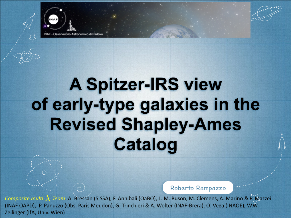 A Spitzer-IRS View of Early-Type Galaxies in the Revised Shapley-Ames Catalog