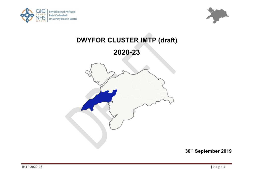 Dwyfor Cluster IMTP 2020-2023