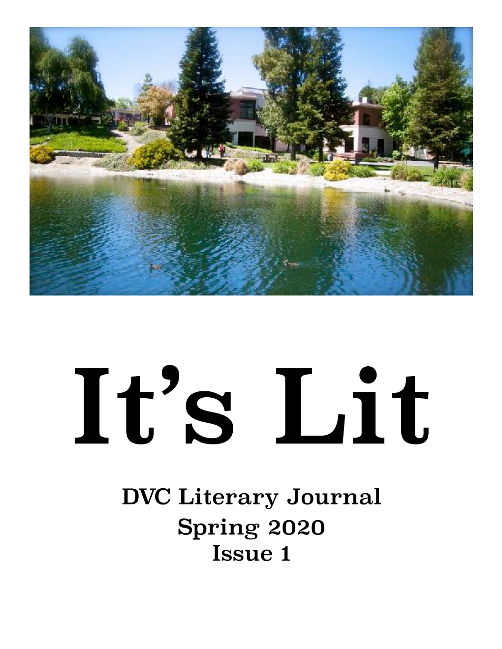 DVC Literary Journal, It's Lit, Spring 2020, Issue 1