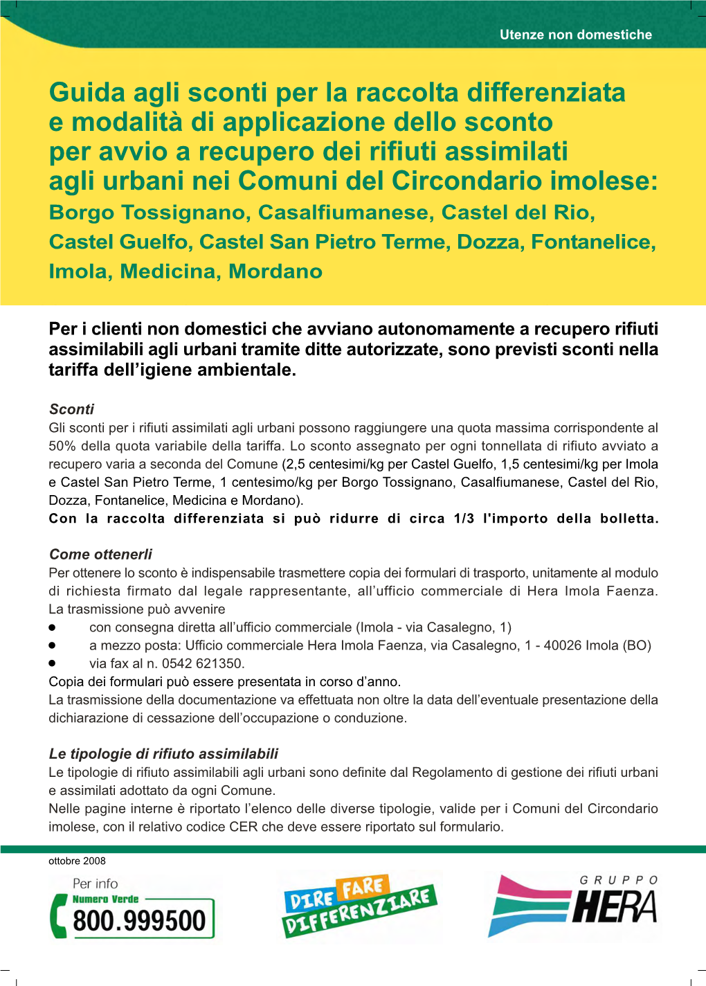 Guida Agli Sconti Per La Raccolta Differenziata E Modalità Di