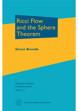 Ricci Flow and the Sphere Theorem