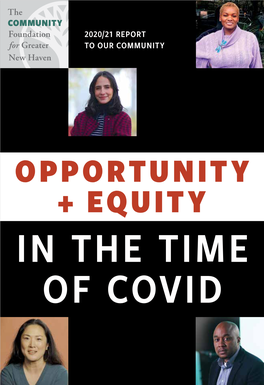 Opportunity + Equity in the Time of Covid