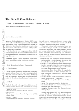 The Belle II Core Software