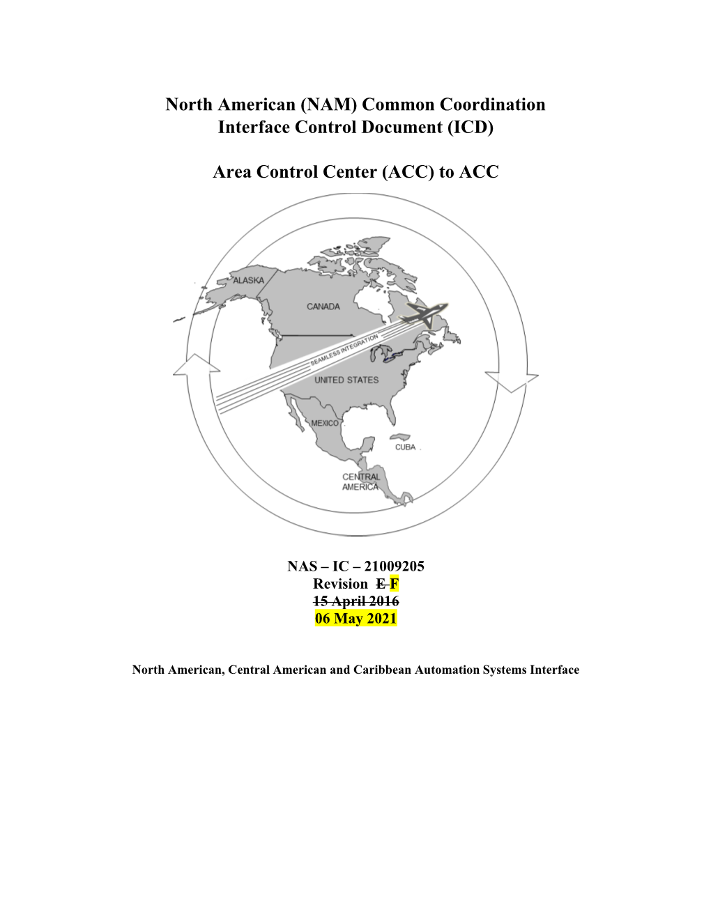 NAM) Common Coordination Interface Control Document (ICD