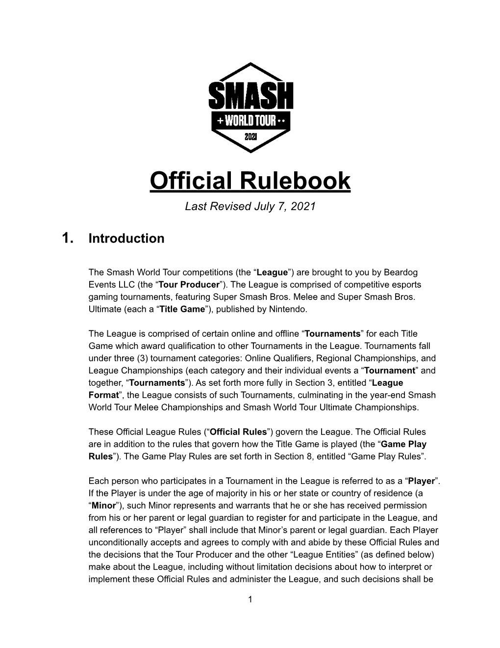 SWT 2021 Rulebook