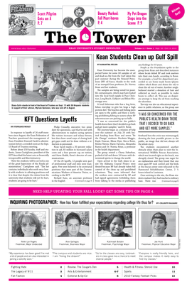 Kean Students Clean up Gulf Spill KFT Questions Layoffs