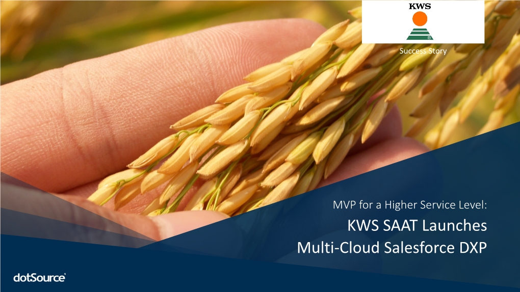 KWS SAAT Launches Multi-Cloud Salesforce DXP About KWS SAAT