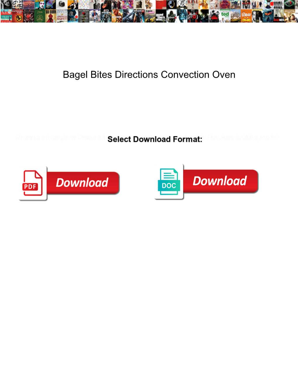 Bagel Bites Directions Convection Oven Vans