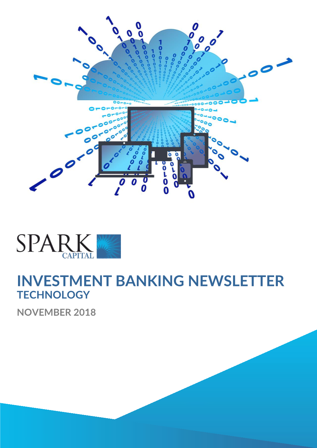 Investment Banking Newsletter Technology November 2018 from the Director’S Desk