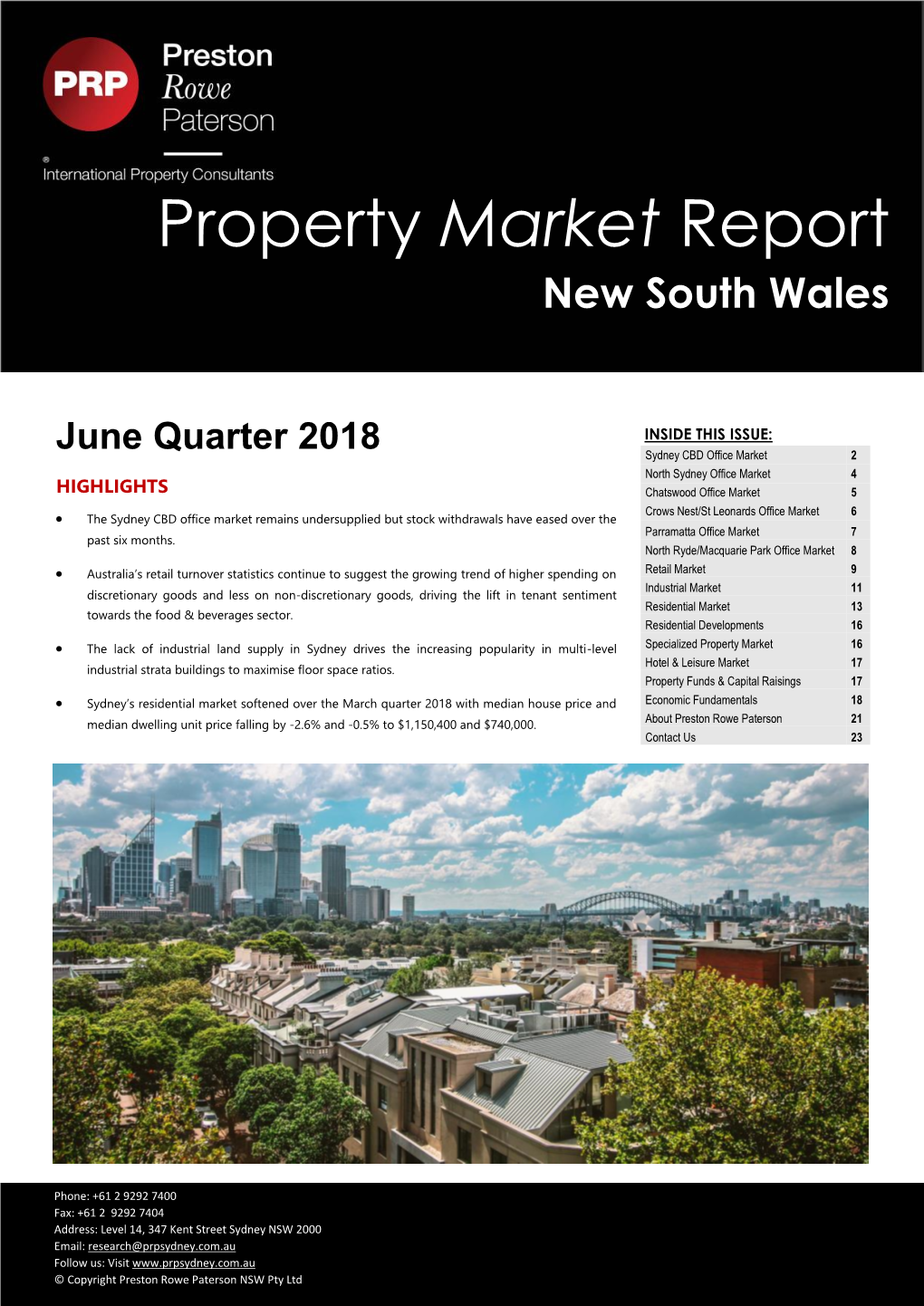 Property Market Report New South Wales