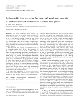 Achromatic Lens Systems for Near Infrared Instruments II