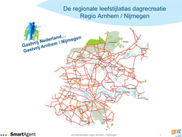De Regionale Leefstijlatlas Dagrecreatie Regio Arnhem / Nijmegen