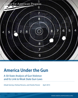America Under the Gun a 50-State Analysis of Gun Violence and Its Link to Weak State Gun Laws
