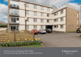 5 Ravelston Court, Edinburgh, EH12 6HQ an Attractive First Floor Flat with Open Outlook to the Front