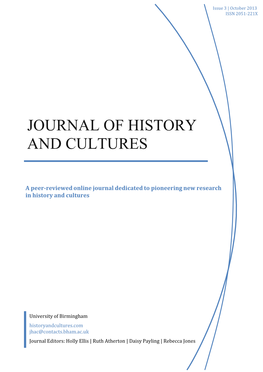 Journal of History and Cultures